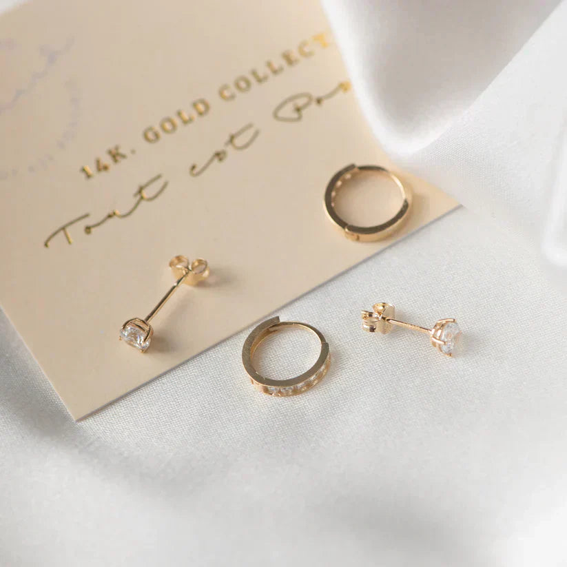 Floor™ | Gouden Oorbellen Set
