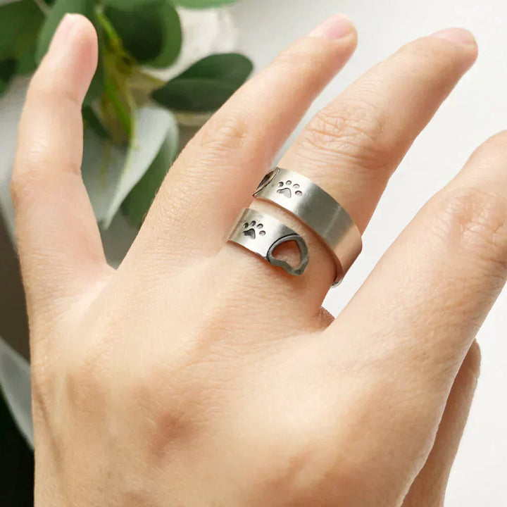 Berg™ | Verstelbare Ring met Pootje en Hart