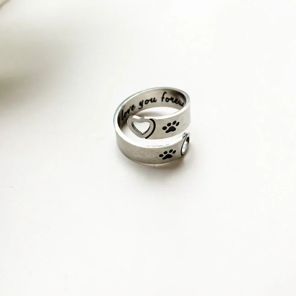 Berg™ | Verstelbare Ring met Pootje en Hart