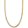 Wieke™ | Platte Gouden Gourmetketting