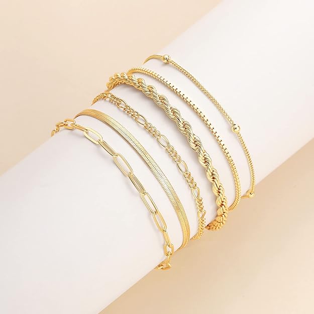 Corrie™ | Gouden Armbanden Set