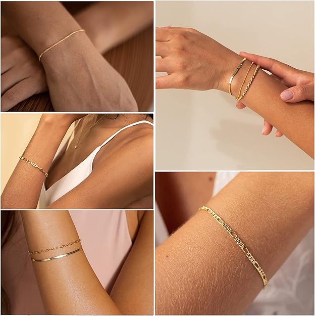 Corrie™ | Gouden Armbanden Set