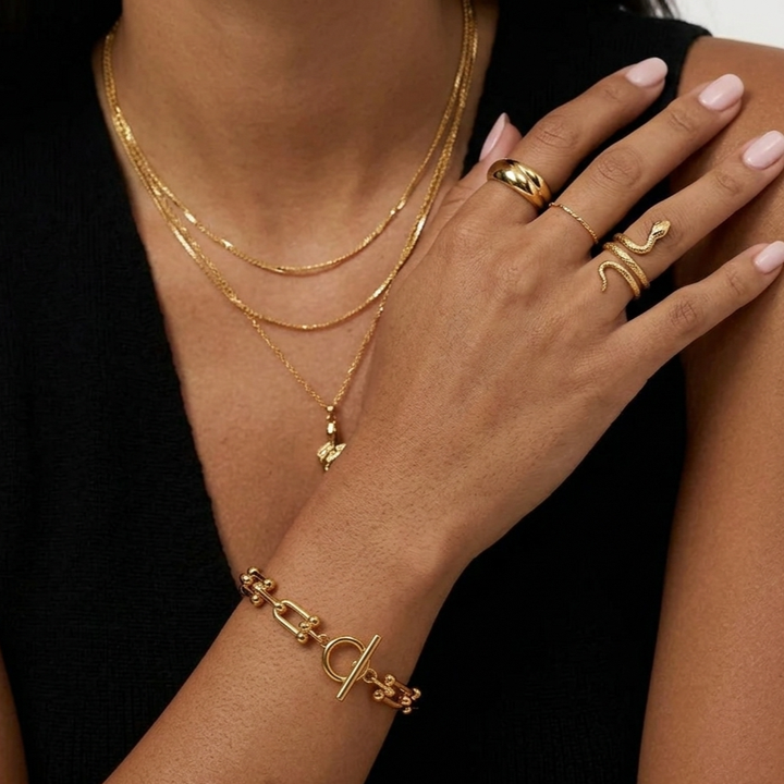 Guusje™ | Gouden Armband met Staaf