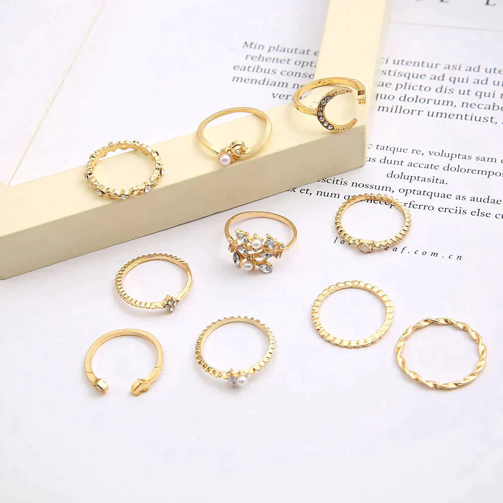 Boho™ | Ringenset in Zilver en Goud (10 stuks)