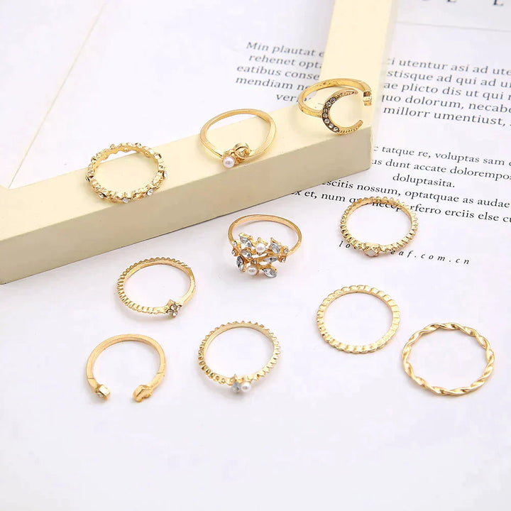 Boho™ | Ringenset in Zilver en Goud (10 stuks)