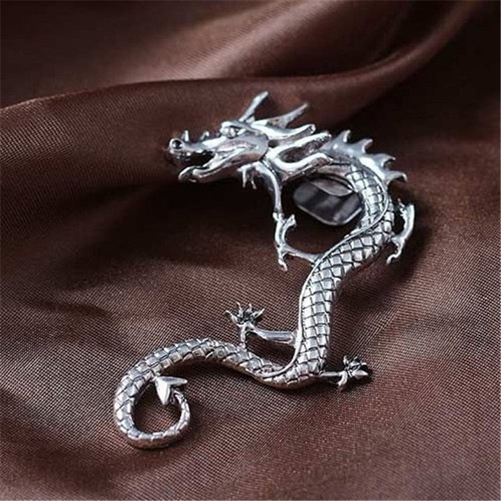 Draak™ | Zilveren Draak Oorbellen