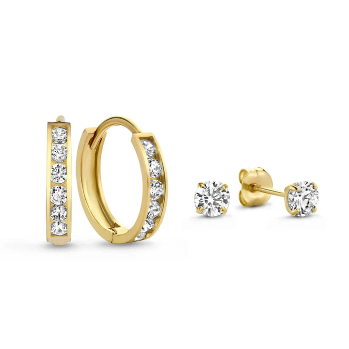 Floor™ | Gouden Oorbellen Set