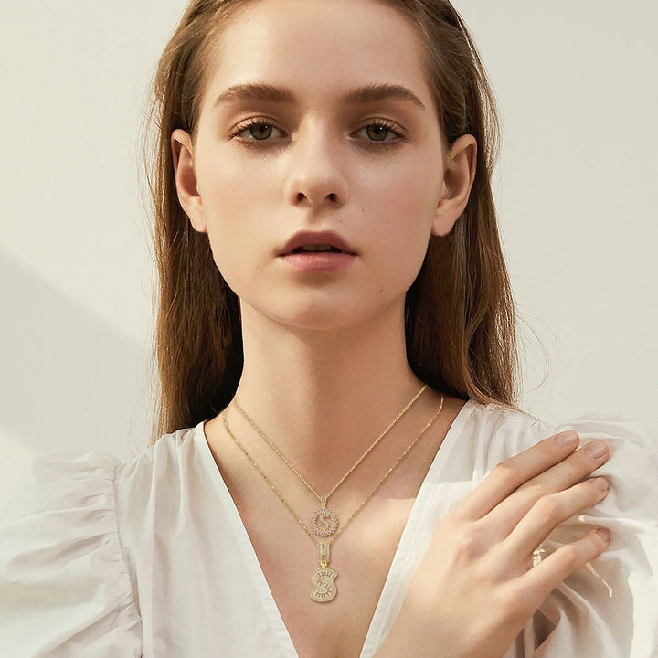 Loïs™ | Gouden Letter Ketting Set