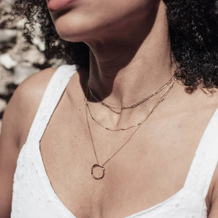 Birgit™ | Gouden Ketting met Open Cirkel