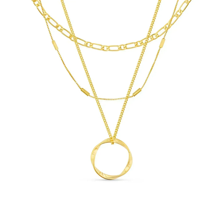 Birgit™ | Gouden Ketting met Open Cirkel