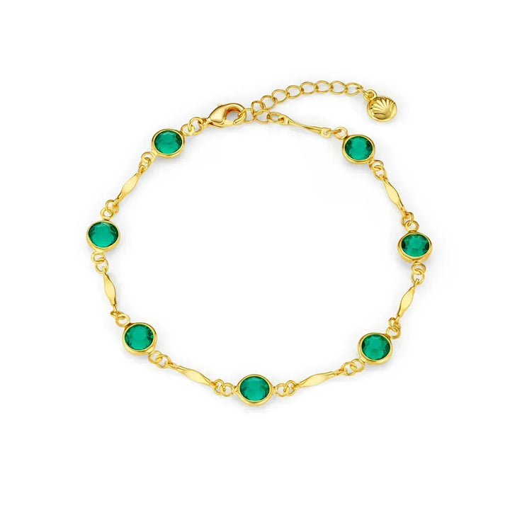 Linda™ | Gouden Schakelarmband