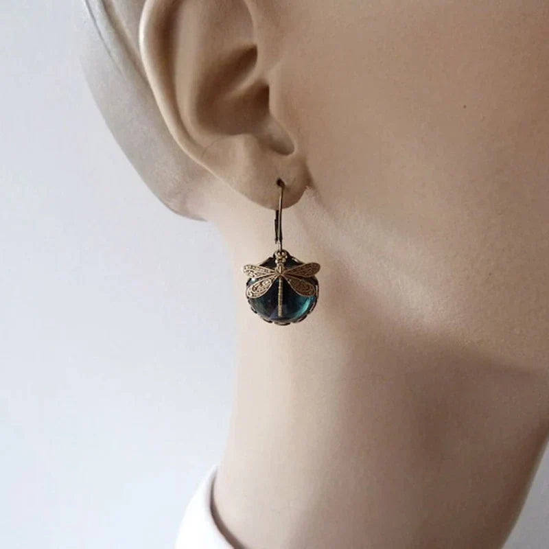 Libelle™ | Libelle Oorbellen met Kristal