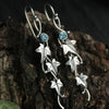Elfje™ | Oorbellen met Blauw Kristal