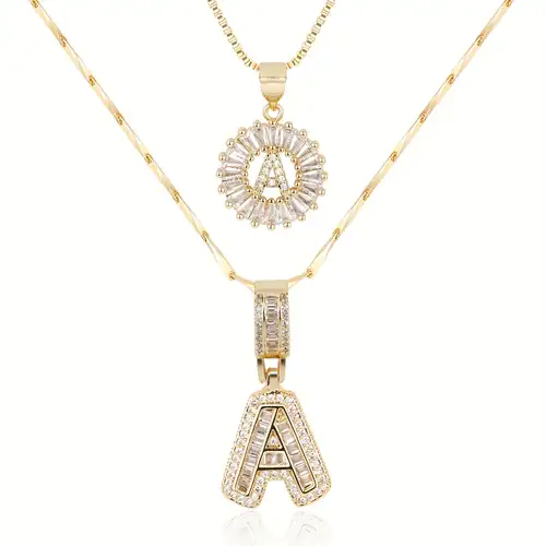 Loïs™ | Gouden Letter Ketting Set