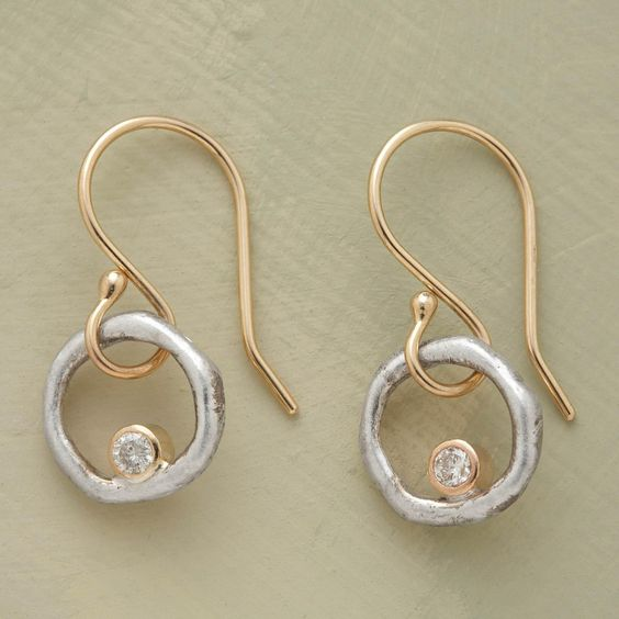 Inge™ | Goud en Zilveren Oorbellen