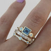 Nina™ | Vintage Ringenset met Blauwe Kristallen