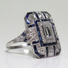 Mia™ | Zilveren Ring in Blauw