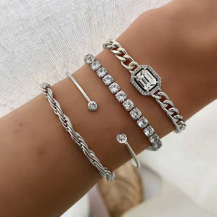 Dina™ | Gouden Armbanden Set
