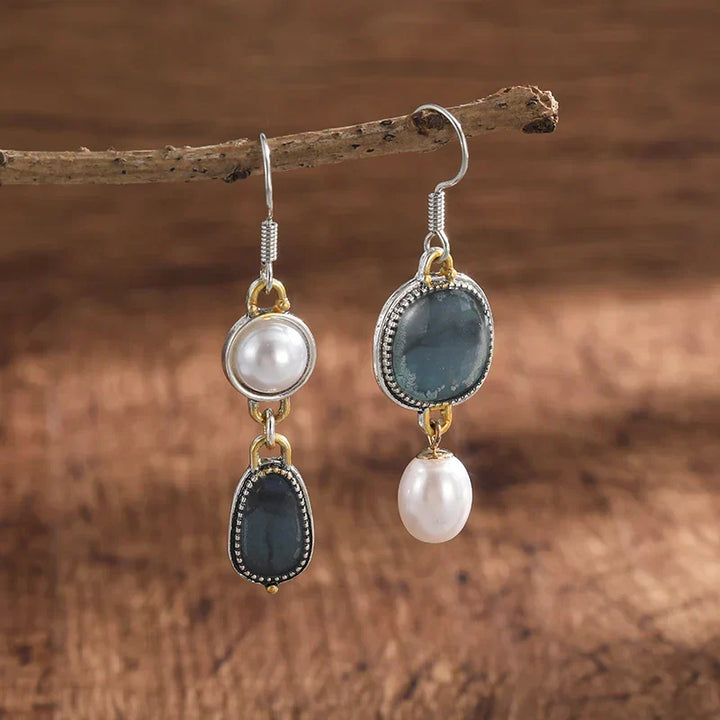 Vera™ | Oorbellen met Blauwe Steen